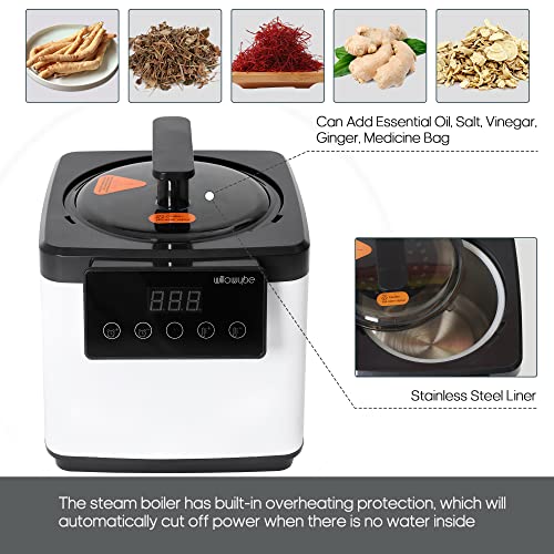 Portable Steam Sauna, Personal Home Spa Room With Bluetooth And Infrared Control, Steamer, Sweat Tent, Foldable Sauna Chair, Personal Sauna For Home | FCC Certified (600D)
