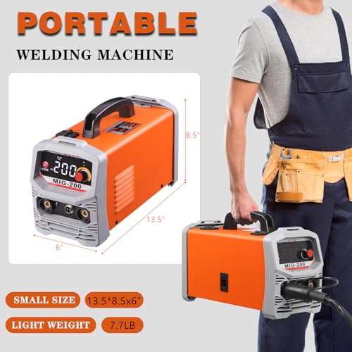 MIG200 Welding Machine 3 in 1 Flux MIG/Lift TIG/MMA Welder Machine ;Portable IGBT Handheld Welding Machine for DIY Projects and Professional Welding Tasks ;Lightweight and Easy to Use - Image 2