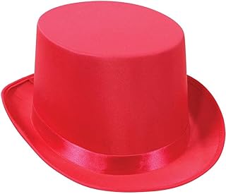 Satin Sleek Top Hat (pink) Party Accessory (1 count)