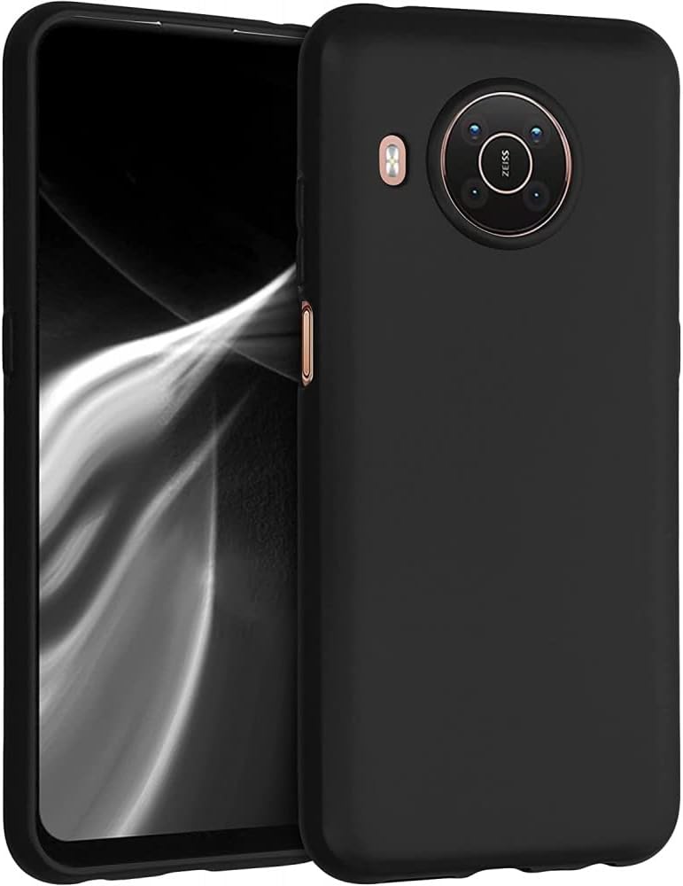 Nokia X20 / Nokia X10 Case Cover Soft Silicone TPU Flexible Rubber Slim Fit Matte Black Cover Anti fingerprint Case Precise cutouts compatible for Nokia X20 / Nokia X10