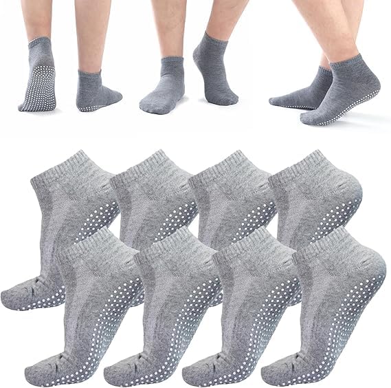 [ZTFT] 滑り止め靴下 高齢者 すべりどめつき靴下 【25～27.5cm 4足セット】 簡単着脱 しめつけない 介護 高齢者 転倒防止 ソックス 靴下 すべり止め 靴下 滑り止め 後付け 滑り止め付き靴下 靴下 滑り止め 介護用靴下 介護用品 便利グッズ メンズ レディース ヨガ ヨガソックス ピラティス ソックス ピラティス 靴下 すべりどめつき靴下 レディース ルームソックス 滑り止め