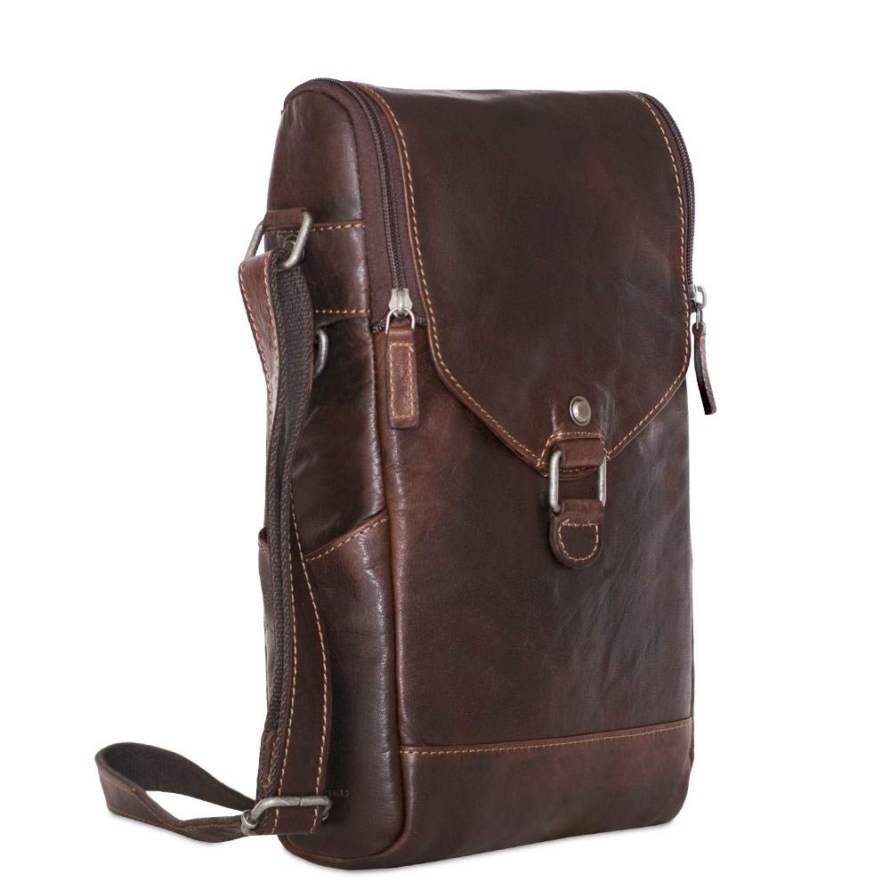 Voyager Crossbody Messenger Wine Bag 7513 Brown