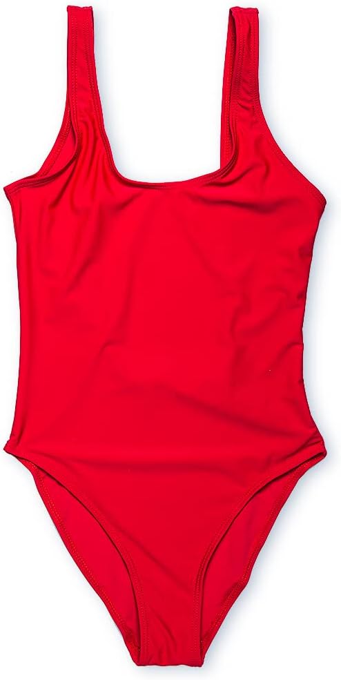YELAIVP Women's Retro Scoop Neck Padded One Piece Swimsuits High Cut Low Back Bathing Suits Swimwear - Image 3