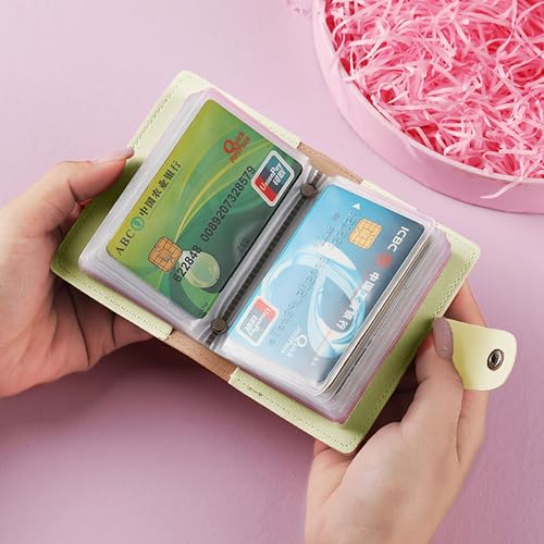 Image of Kraptick Card Holder Wallet - Slim Credit Card Holder, Visiting Card Organizer, Multi Slot Pocket Card Wallet with Secure Closure, Compact Travel Card Case (Pineapple)