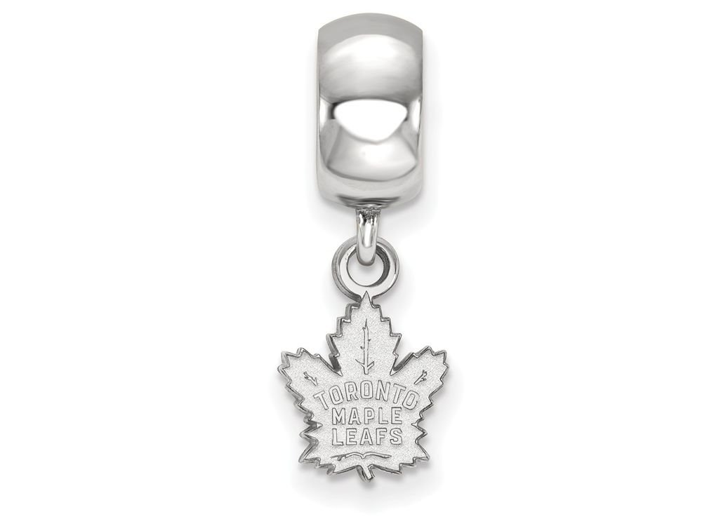 Toronto Maple Leafs Bead Charm Extra Small (3/8 Inch) Dangle (Sterling Silver)