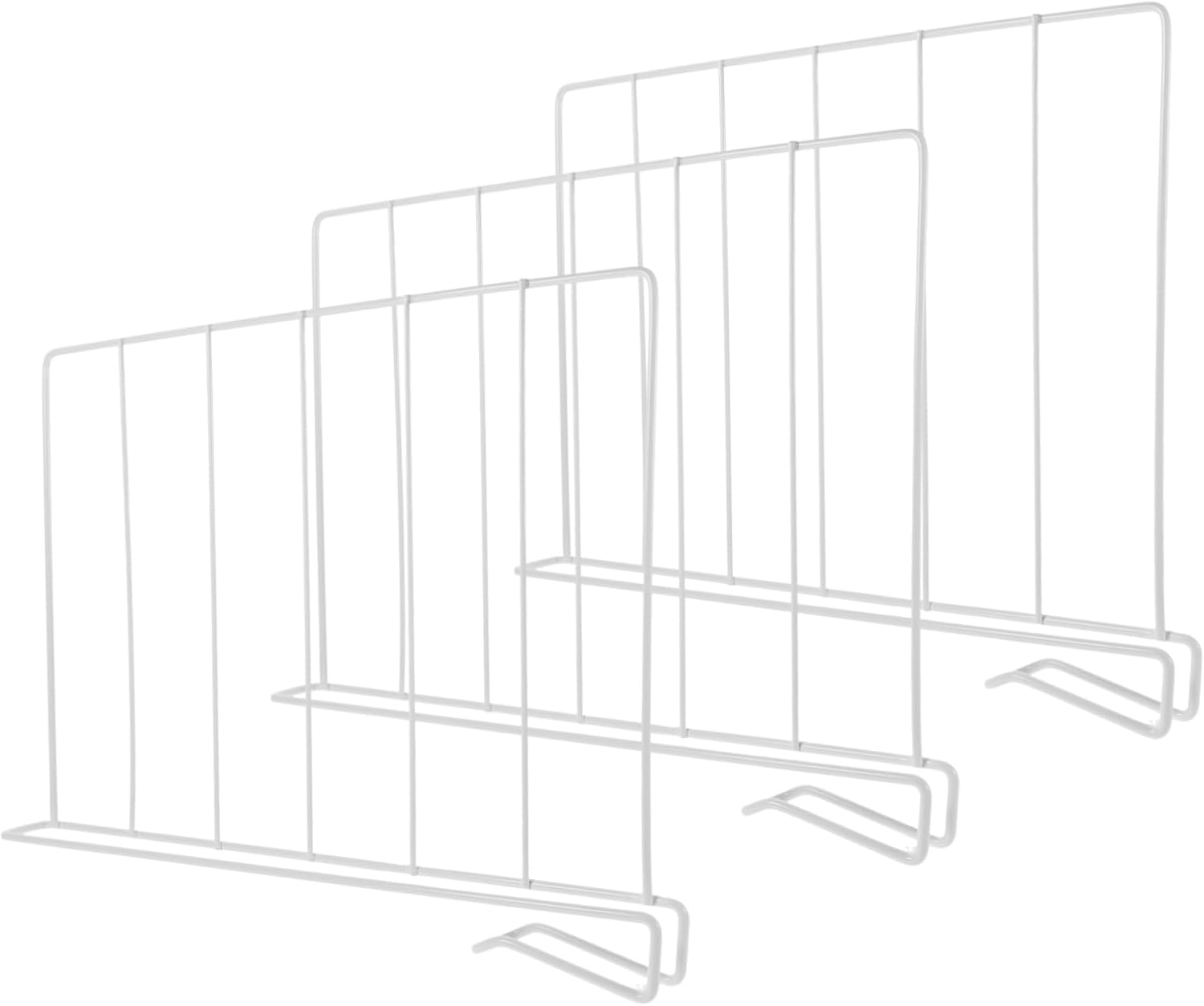 3pcs Closet Organizers Dividers Iron Clothing Rack Separators Easy Install Shelf Dividers