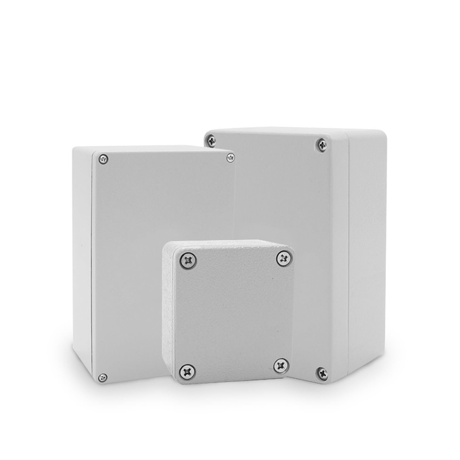 Caja de conexiones estanca Caja de aluminio resistente al agua, caja de instrumentos electrónicos, caja de proyecto, carcasa de conexiones for exteriores, 1 unidad(222-145-55)