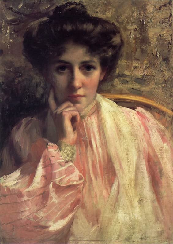Toile modern de salon : portrait de dame Benjamin Kennington, affiche murale 60x90cm