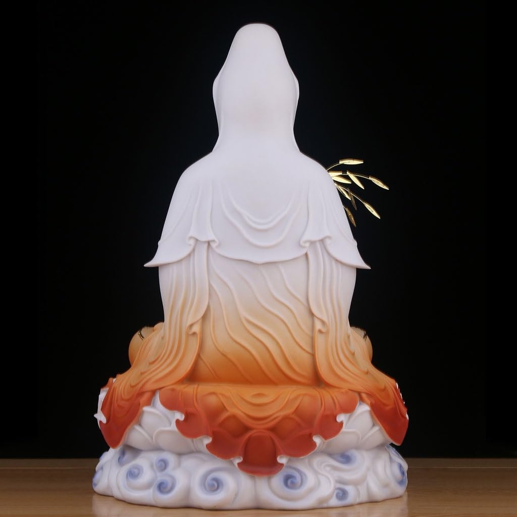 Statua Buddy do wnętrz kult do domu żywica posąg buddy ozdoby biuro salon zen buddyjski przedpokój dwór Guanyin ozdoby medytacyjna statua buddy rzeźba