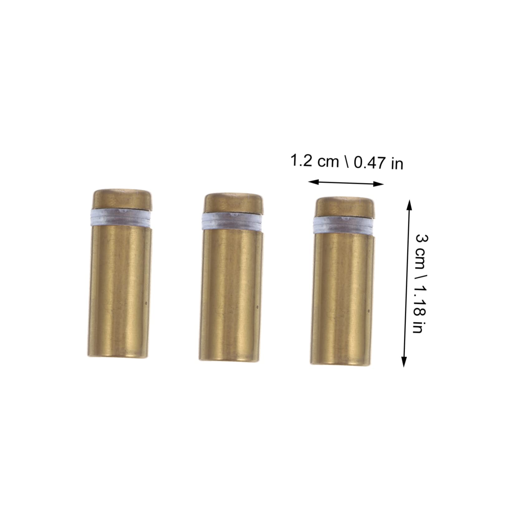 BESTYASH 12Pcs Stainless Steel Advertising Screw Nails Wall Mount Standoff Kit for Display Boards and Modern Design for Office Supermarkets and Shops Finish