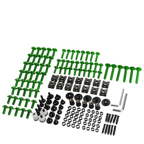 Kit vis et écrous boulons carénage vert pour moto Super Tenere XT1200