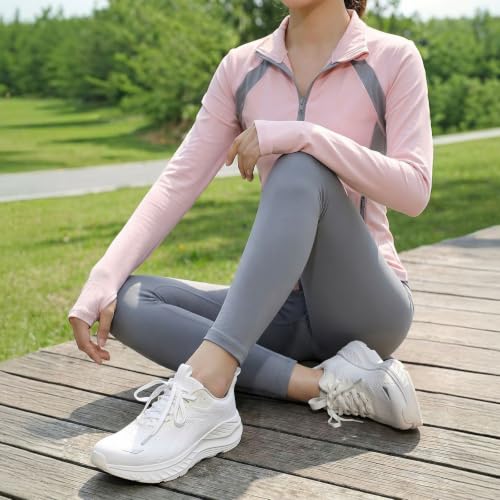 Image of Women's Slip On Walking Shoes Wide Cushion Running Tennis Shoes with Arch Support Insole, Non Slip Sole for Nursing Workout Gym Athletic Fashion Sneakers 6-12