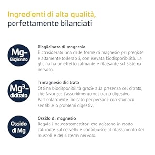 Mavosten® Magnesio [60 capsula] – complesso premium ad alto dosaggio con magnesio bisglicinato | elevata biodisponibilità | testato in laboratorio | vegano | dallo specialista del sistema nervoso