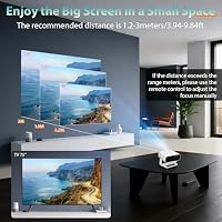 ZDK Smart Projector with WiFi & Bluetooth: Android 14 OS 210 ANSI, Built-in Streaming Apps & AirPlay/Miracast, Indoor Home Theater — image 8