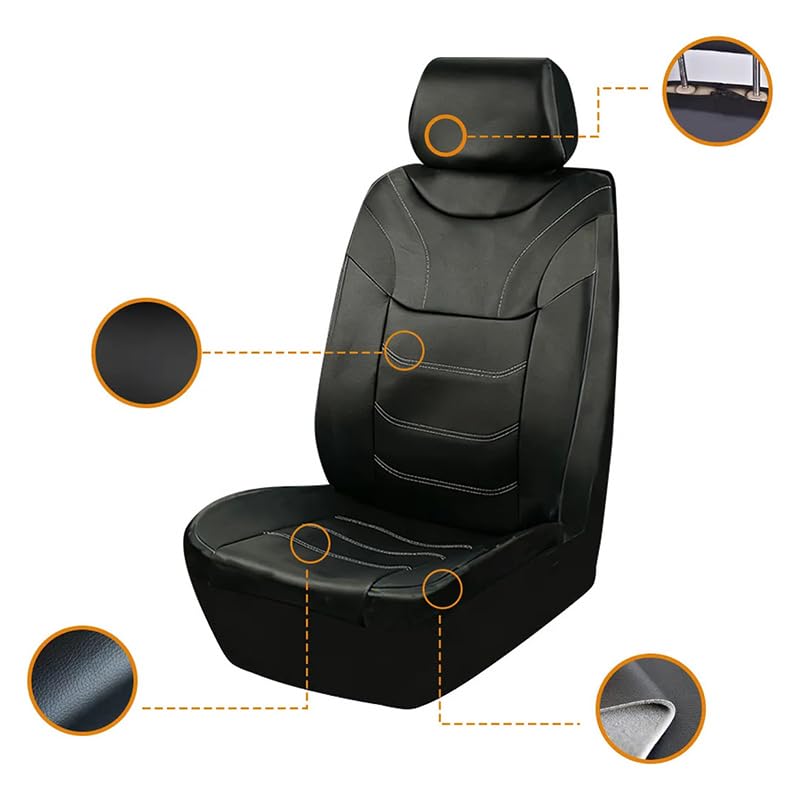 Asientos Fundas Asientos Coche Cuero,para Jeep Cherokee River(KJ) Impermeables Juegos De Cubreasientos Interior Accesorios