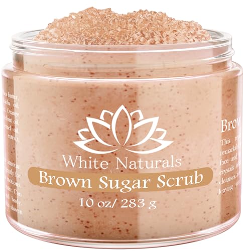 White Naturals BROWN SUGAR SCRUB Gentle Exfoliating Natural Body Scrub cover