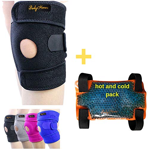 BodyMoves Kid's Knee Brace Support Plus Hot and Cold Ice gel Pack