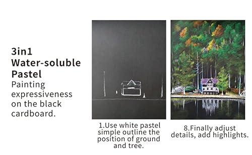 S Multi Function Water Soluble Pastel Set, 25Colors (25 Colors) Non Toxic,With Pastels,Palette, Pencil Sharpen, Refillable Watercolor Brush,For Students, Artist And Professional, Outdoors Painting #TOP7