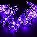 M.best Waterproof LED Outdoor Solar String Lights - 4.8M/16FT 20LEDs Solar Lamps Butterfly Fairy Christmas Outdoor Garden Party Solar LED Decoration Light (Purple)