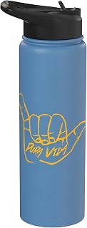 Costa Rica Pura Vida Beach Lifestyle Graphic Stainless Steel Insulated Water Bottle