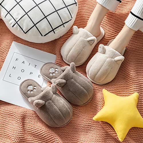 Cat Paw Slippers, Non-slip Plush Fuzzy House Shoes with Cute Paw Prints, 3D Cartoon Cat Paw Slippers for Women3
