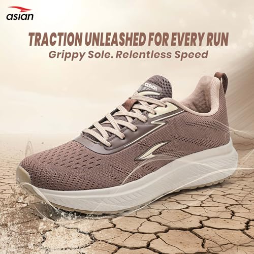 Image of ASIAN Raftaar-18 Sports Shoes for Men | Stylish Knit Mesh Shoes with Memory Foam | Responsive Sole Grip for Running, Gym, Training