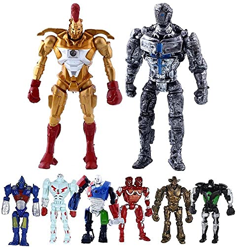 Fulshion Real Steel Set Toys Twin Cities Zeus Action Figure Toys Atom Movie Zeus Twin Cities Midas Robot Pvc 13Cm Anime Nonjakks Robot #TOP16