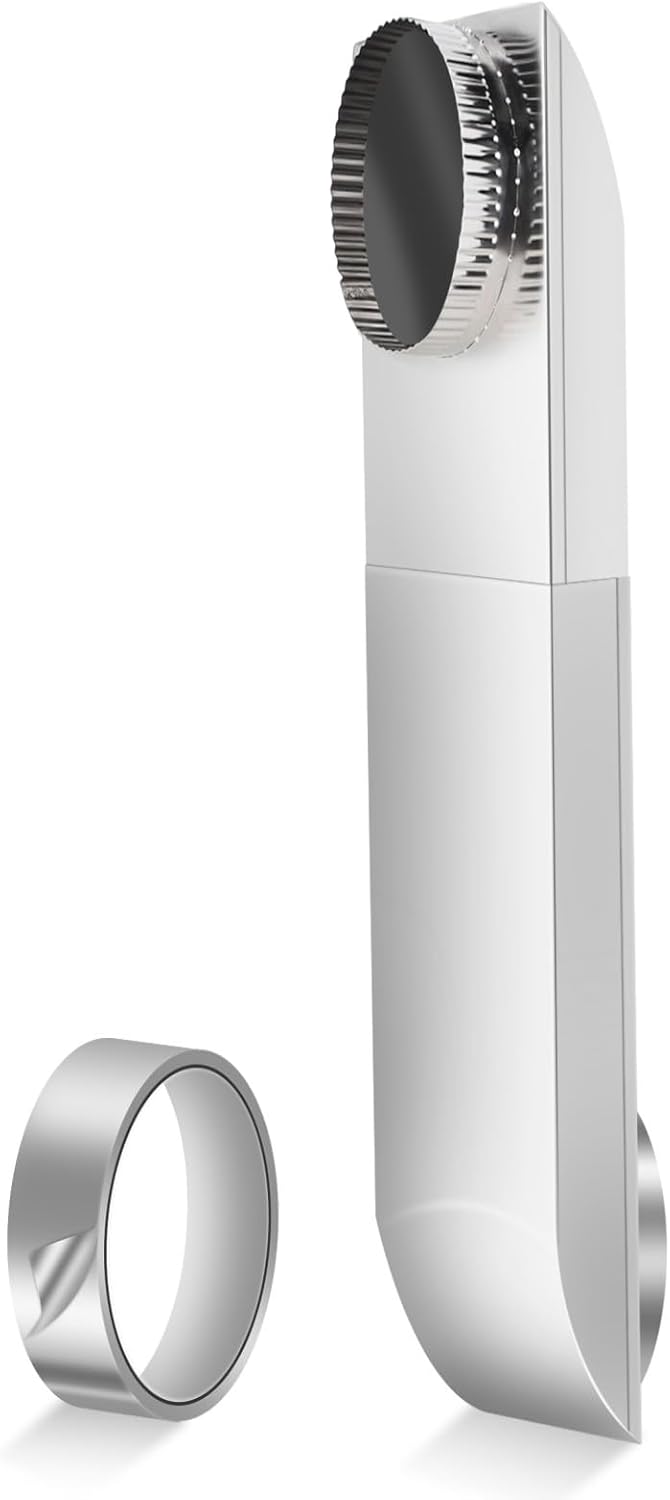 Stainless Steel Periscope Dryer Vent – Slim dryer vent (21-38 Inches) with Heavy-Duty Foil Tape – Compatible with Whirlpool, Maytag, 4" Dryer Exhaust