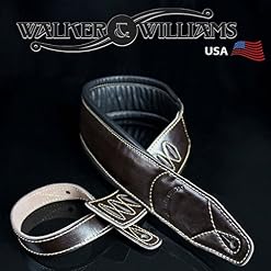 Walker & Williams C-22-BRN Sangle de guitare rembourrée faite à la main en cuir pleine fleur pour guitares acoustiques… - Les Beatles, Paul McCartney, John Lennon, RIngo Starr, George Harrison Walker & Williams C-22-BRN Sangle de guitare rembourrée faite à la main en cuir pleine fleur pour guitares acoustiques… – Image 7