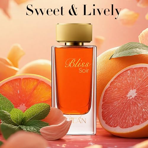 Image of BLISS SOIR, Women Cologne, Long Lasting EDP, Passionate Allure & Luxurious Elegance, Daily Fragrance for Women, 3.4 Fl Oz