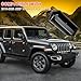 JHD-TOGO Car Rain Gutter Fit for 2018-2025 Wrangler JL/JT/4XE Hardtop 2/4 Door- Anti-Leak Design Snap Installation 1Pair