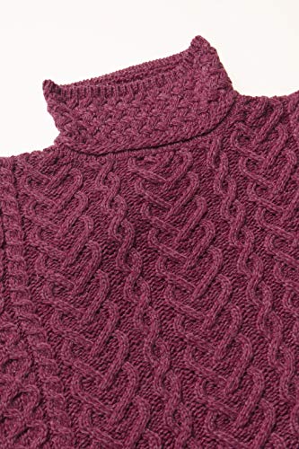 Image of Aran Crafts Irish Women's Cable Knit Merino Wool Sweater (C4767)