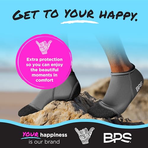 Image of BPS 'Aqua Series' 3mm Neoprene Water Socks for Sand, Beach, Soccer, Volleyball, Wetsuit Booties