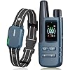 Dog Shock Collar - 4200FT Dog Training Collar with Remote IPX7 Waterproof Electric Collar with 4 Training Modes, Security Lock, Rechargeable e-Collar for All Breeds, Sizes Cyan Blue