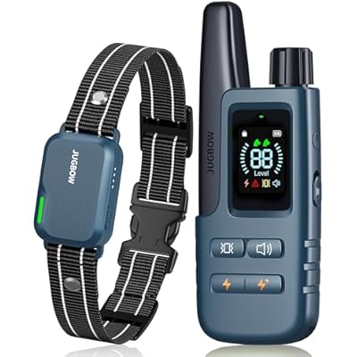 Dog Shock Collar - 4200FT Dog Training Collar with Remote IPX7 Waterproof Electric Collar with 4 Training Modes, Security Lock, Rechargeable e-Collar for All Breeds, Sizes Cyan Blue
