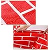 VitalCozy 4 x 30ft Red Brick Wall Backdrop Faux Red Brick Fireplace Decoration Photography Photo Background for Baby Shower Birthday Wedding Party Accessory #4