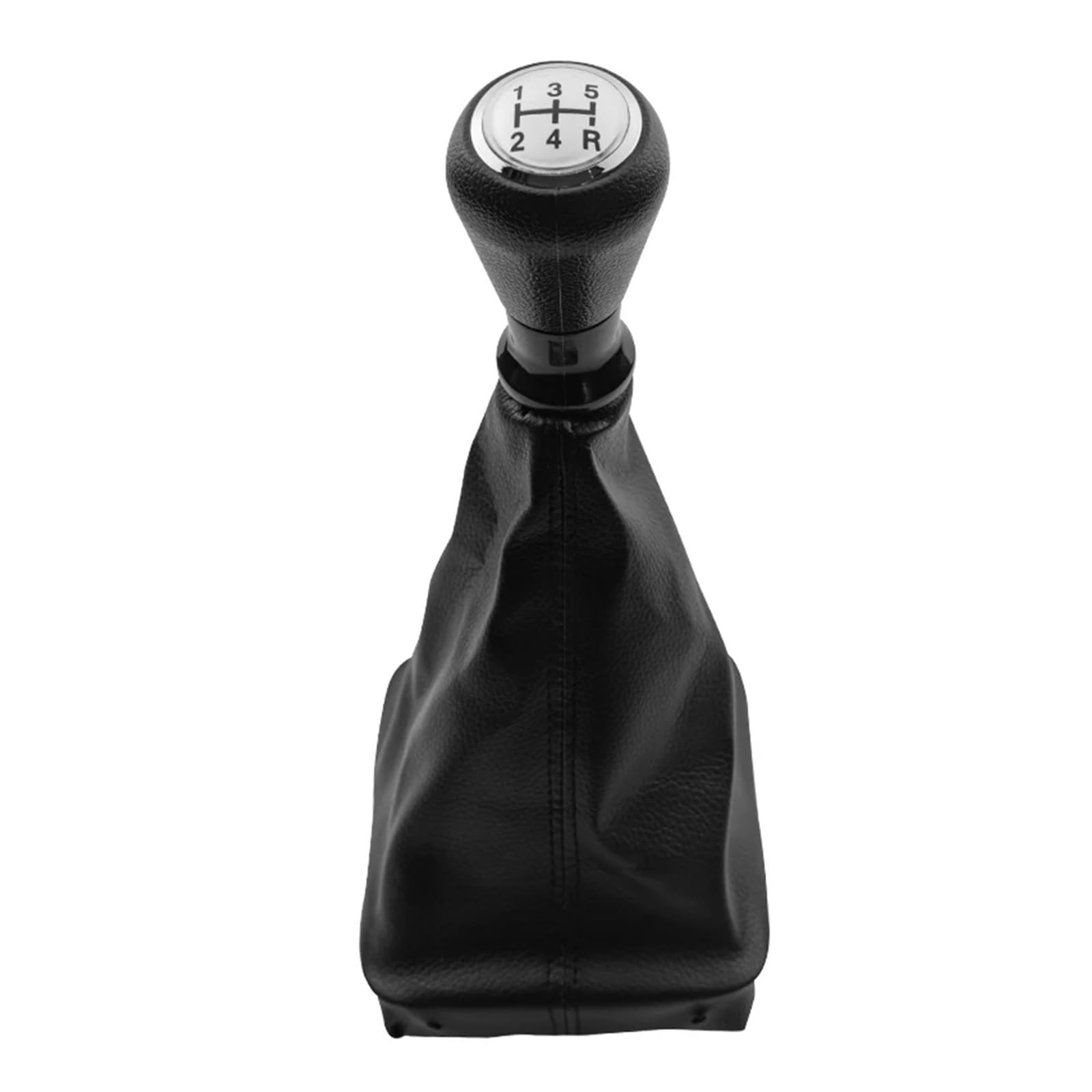 Ouvecr Gearshift Silver Cap Car Shift Gear Knob Handle For Peugeot 206 406 5 Speed Car Gear Shift Knob Boot Cover Gaiter Gear Shift Cover(Gearshift Silver Cap)