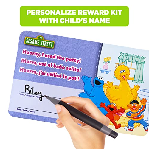Entrenamiento para ir al baño con calcomanías de Sesame Street en kit multicolor de 2 piezas 5