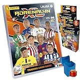 Panini Adrenalyn LaLiga 2025-26, Megapack Edición Básica con 16 sobres adiciones, Álbum Premium con Cartas Exclusivas, Trading Card Game y Deckbox de Regalo para repetidas