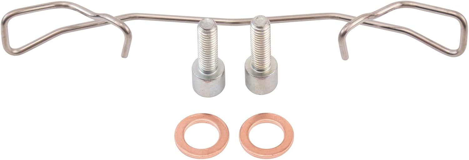 TRQ Rear Brake Caliper Set Painted Red Brackets Compatible with 2016-2019 Honda Civic