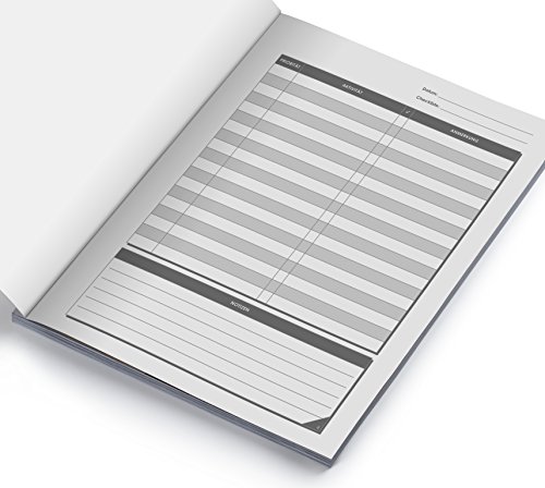 Mein Einzigartiges XXL Checklistenbuch: 122 A4-Seiten, Softcover, Register uvm. / Für To Do’s und Listen / PR501 „Modern“