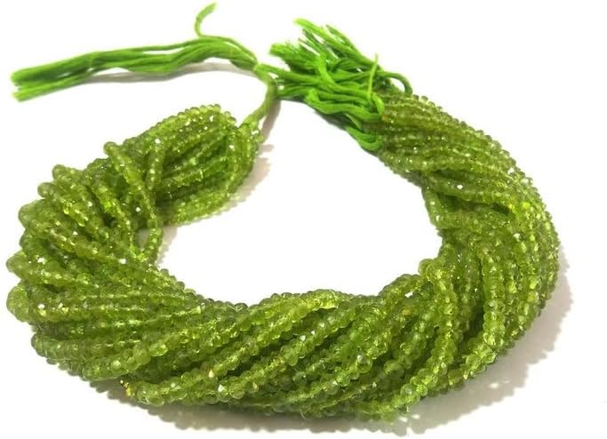 Natural Peridot Faceted Round Beads Peridot Round Beads Peridot Beads Peridot Faceted Bead Round Balls Natural Gemstone AAA Quality Jewelry Making 4 mm 13 Inch