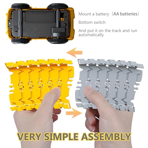 image for Hony Kids Toys 253 PCS Construction Race Tracks Toy for 3 4 5 6 7 8 Ye