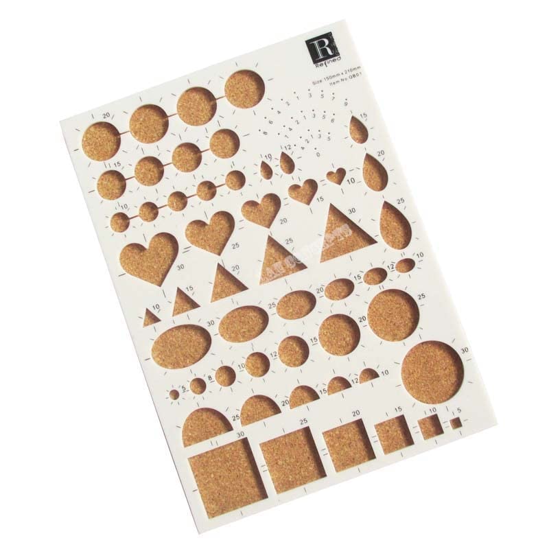 DIY Craft Quilling Tools - Template Board 1 piece and Slotted Pen 1 piece -