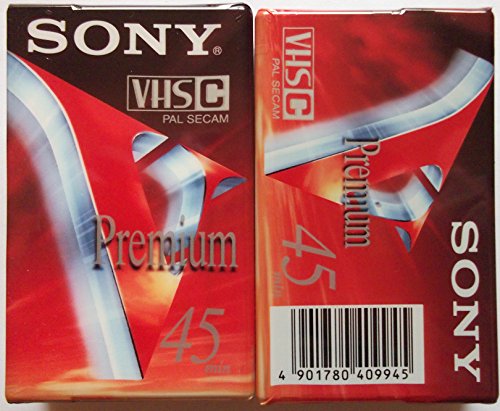 Sony Cassette VHS-C pour caméscope Qualité Premium 45 mn EC45V
