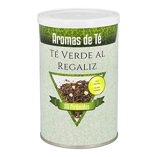 Aromas de Té, Té Verde al Regaliz/Green Tea en Bolsitas, 20 Pirámides