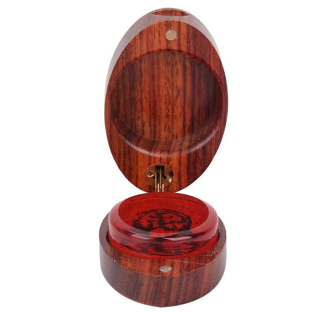 Resina Profesional con Estuche de Madera Herramienta de Mantenimiento de Instrumentos Musicales para Viol¨ªn Viola Violonchelo (caja ovalada)