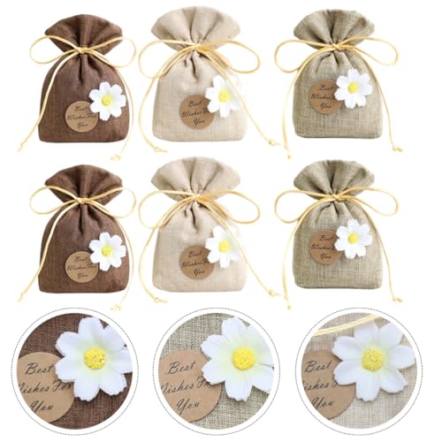 VOSAREA Bolsa Sachet de Algodón Lavanda 6 Pzs Beige miniatura 6