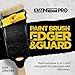 Cut-N-Edge PRO : Upgrade to Ultimate Paint Brush Edger and Guard. Multi-Purpose 6 in 1 Tool (Blue/Orange) | Paint Edger | Trim Edger | Paint Brush Cover (2 inch PRO + Brush)