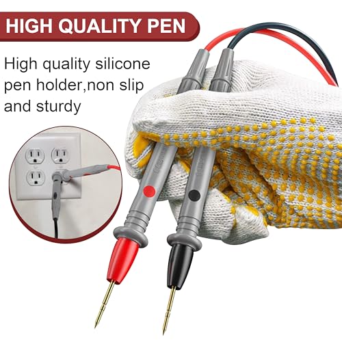 Image of 69410 Alligator Clips Test Leads kit for Klein /Fluke Multimeter Leads,Right Angle